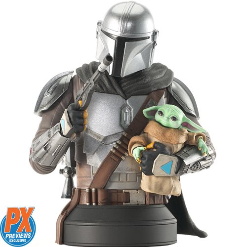 Star Wars: Mandalorian with Grogu 1:6 Scale Mini-Bust - PX