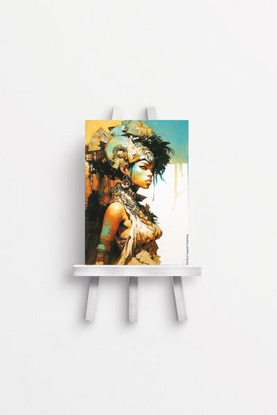 Printable Greeting Card - Egyptian Beauty One