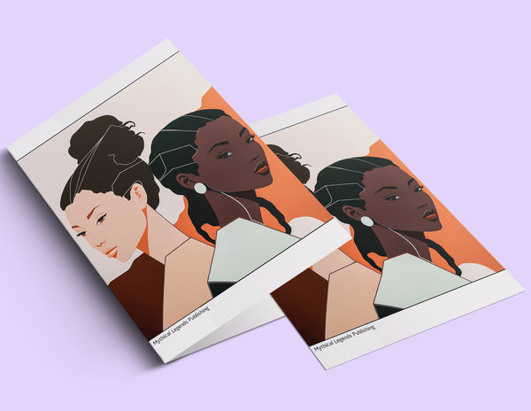 Printable Greeting Card - Beautiful Women Three