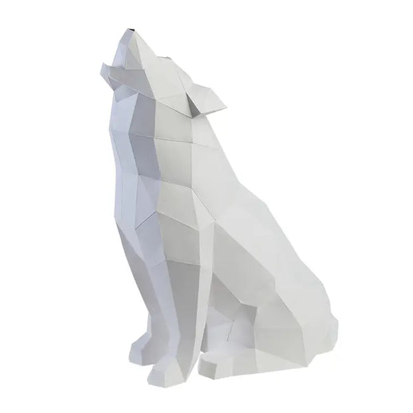 Wolf 3D Paper Model, Lamp