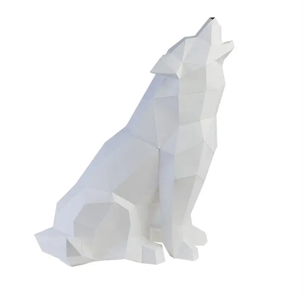 Wolf 3D Paper Model, Lamp