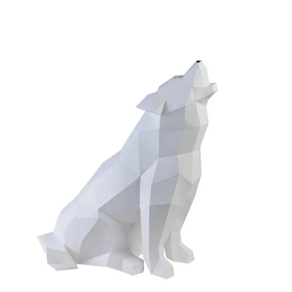 Wolf 3D Paper Model, Lamp