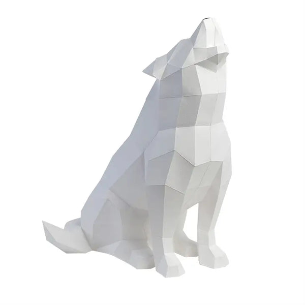Wolf 3D Paper Model, Lamp