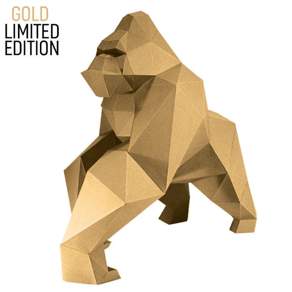 GORILLA 3D MODEL - GOLD LIMITED EDITION