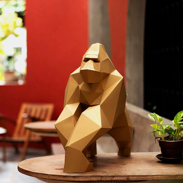 GORILLA 3D MODEL - GOLD LIMITED EDITION