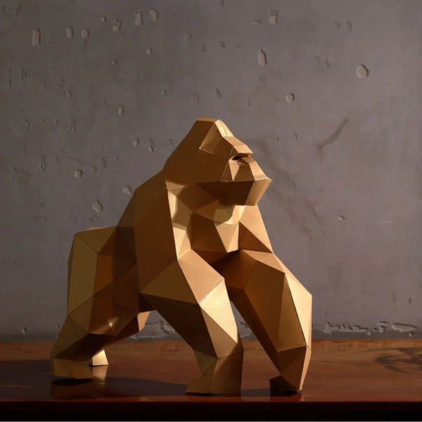 GORILLA 3D MODEL - GOLD LIMITED EDITION