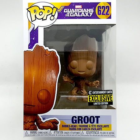 Guardians of the Galaxy Groot Wood Deco Pop! Vinyl Figure - Entertainment Earth Exclusive