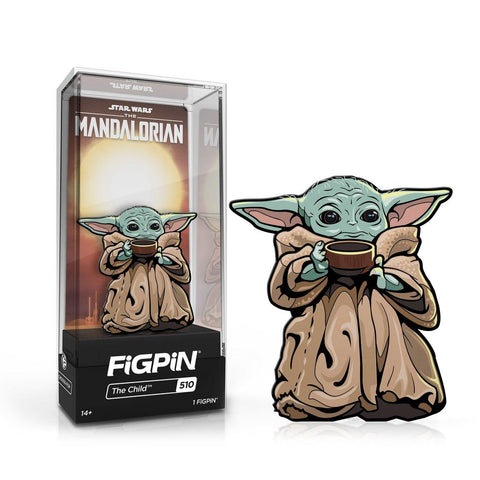 Star Wars: The Mandalorian The Child with Soup FiGPiN 3-Inch Enamel Pin